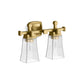 KOHLER K-31756-SC02-2GL Riff Two-Light Sconce In Brushed Moderne Brass