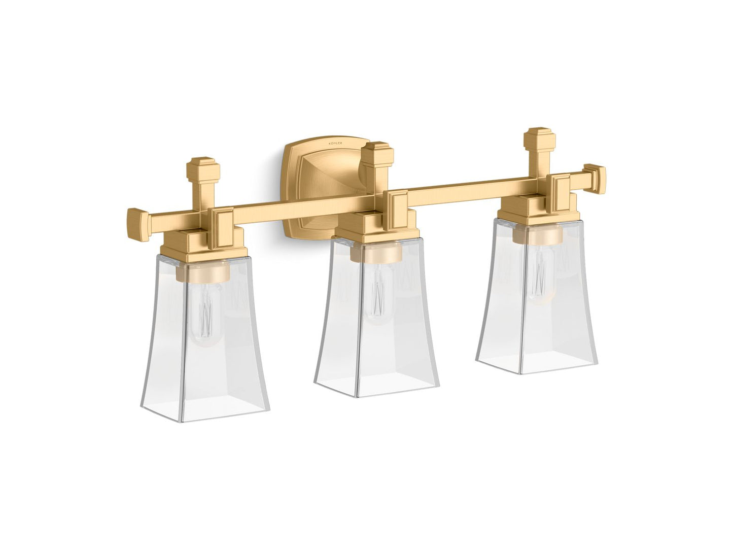 KOHLER K-31757-SC03-2GL Riff Three-Light Sconce In Brushed Moderne Brass