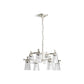 KOHLER K-31759-CH08-SNL Riff 35" Chandelier In Polished Nickel