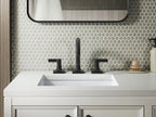 KOHLER K-28125-4-BL Venza Widespread Bathroom Sink Faucet, 1.2 Gpm - Matte Black