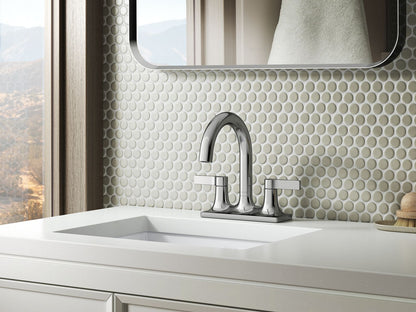 KOHLER K-28124-4N-BL Venza Centerset bathroom sink faucet, 0.5 gpm - Matte Black