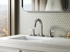 KOHLER K-28125-4-BL Venza Widespread Bathroom Sink Faucet, 1.2 Gpm - Matte Black