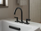 KOHLER K-T28131-4-BL Venza Deck-Mount Bath Faucet Trim - Matte Black