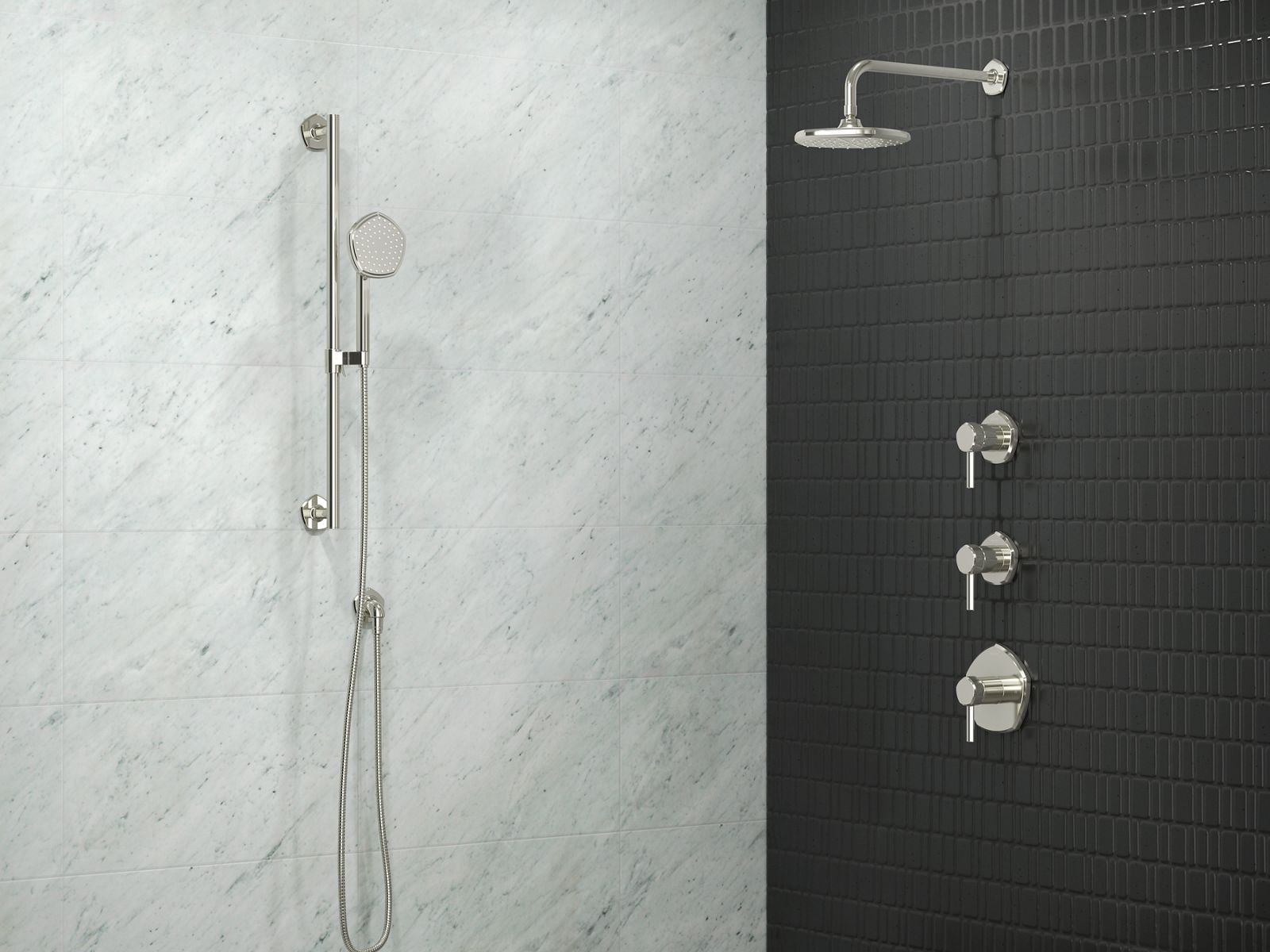 KOHLER K-27055-SN Occasion Slidebar Trim Kit - Vibrant Polished Nickel