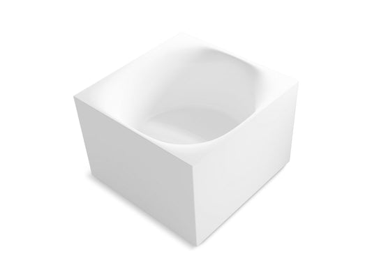 KOHLER K-31404-HW1 Stillness Soak 46" X 46" Freestanding Bath In Honed White