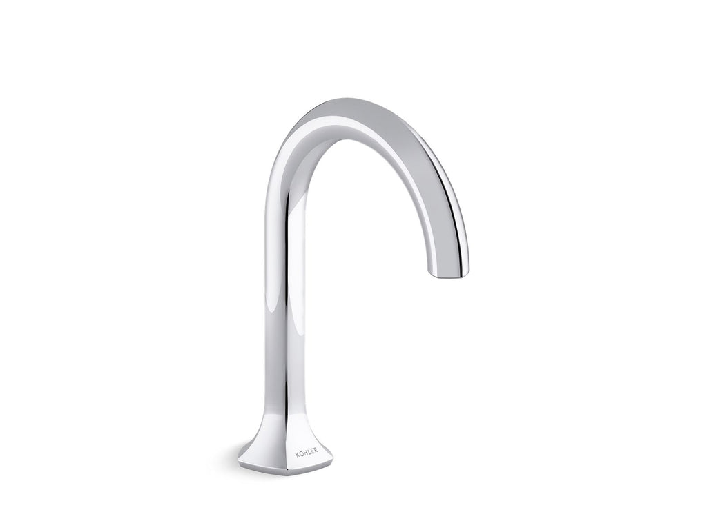 KOHLER K-27008-BN Occasion Bathroom Sink Faucet Spout With Cane Design, 1.2 Gpm - Vibrant Brushed Nickel