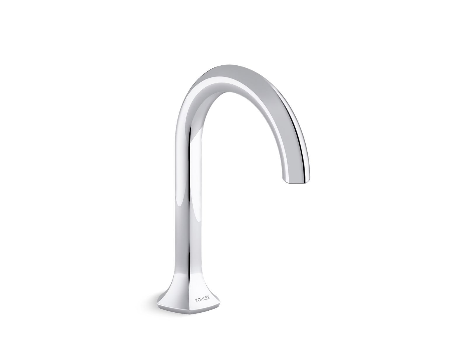 KOHLER K-27008-BN Occasion Bathroom Sink Faucet Spout With Cane Design, 1.2 Gpm - Vibrant Brushed Nickel