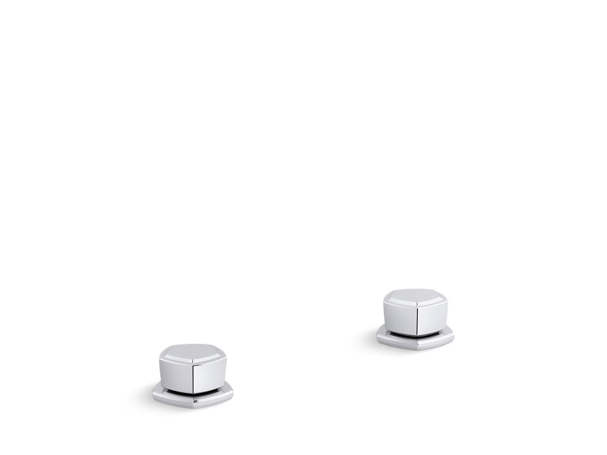 KOHLER K-27010-9-2MB Occasion Knob Bathroom Sink Faucet Handles - Vibrant Brushed Moderne Brass