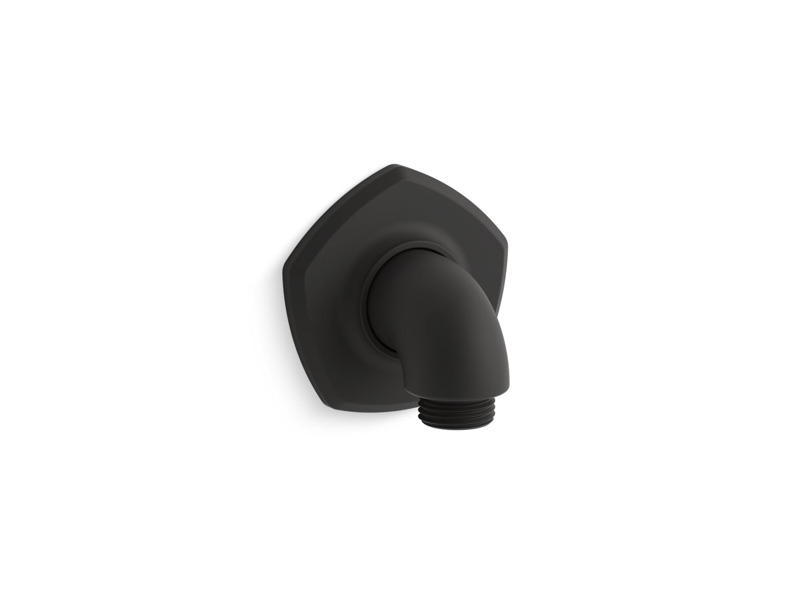 KOHLER K-27053-BL Occasion Wall-Mount Supply Elbow - Matte Black