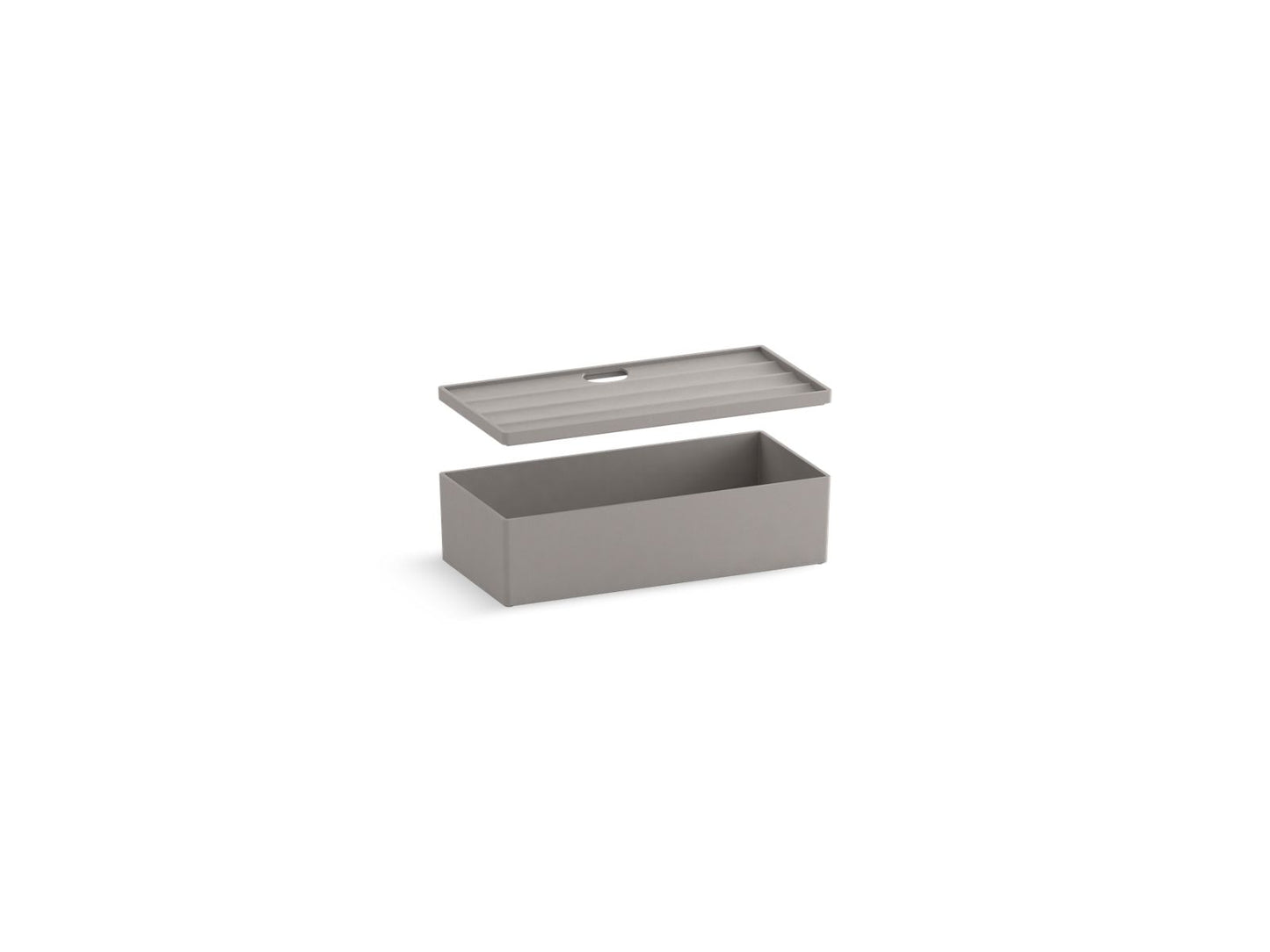 KOHLER K-33586-1WT Drawer Organizer With Lid In Mohair Grey