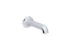 KOHLER K-27024-BL Occasion Wall-Mount Bath Spout With Straight Design, 8" - Matte Black