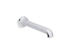 KOHLER K-27115-2MB Occasion Wall-Mount Bath Spout With Straight Design, 12" - Vibrant Brushed Moderne Brass