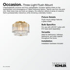 KOHLER K-31780-FM03-SNL Occasion 15" Flush-Mount - Polished Nickel
