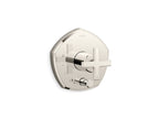 KOHLER K-T27044-3-SN Occasion Rite-Temp Valve Trim With Push-Button Diverter And Cross Handle - Vibrant Polished Nickel