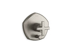 KOHLER K-T27044-3-BN Occasion Rite-Temp Valve Trim With Push-Button Diverter And Cross Handle - Vibrant Brushed Nickel