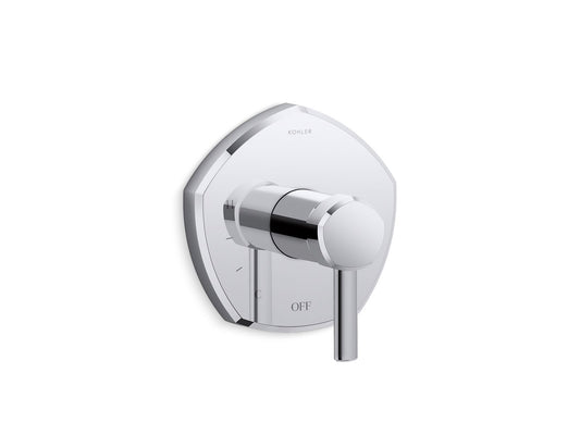KOHLER K-TS27043-4-CP Occasion Rite-Temp valve trim with lever handle - Polished Chrome