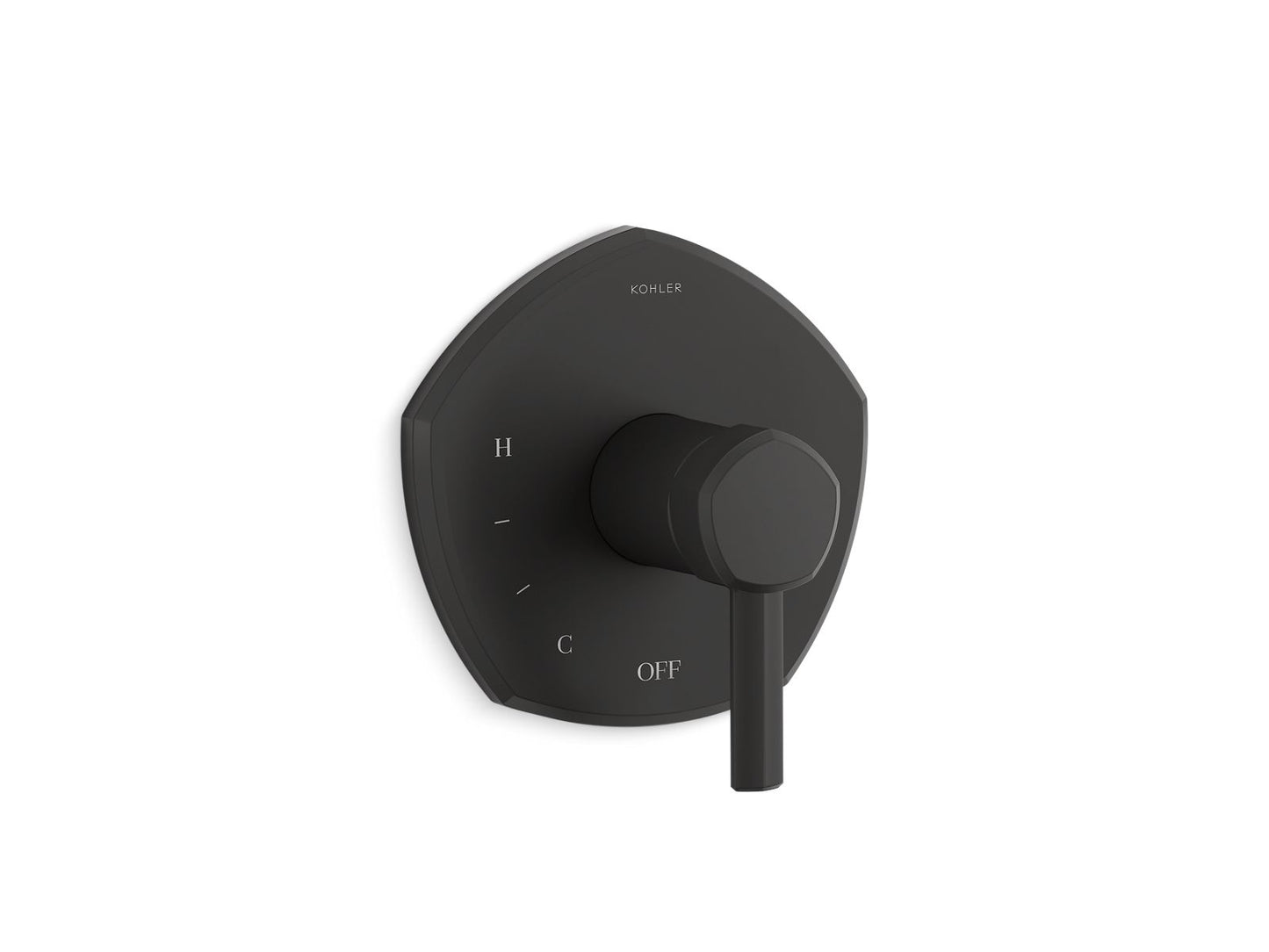 KOHLER K-TS27043-4-BL Occasion Rite-Temp Valve Trim With Lever Handle In Matte Black