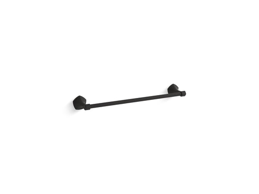 KOHLER K-27060-BL Occasion 18" Towel Bar In Matte Black