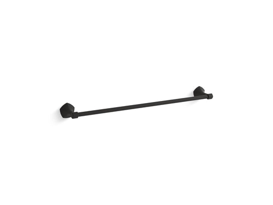 KOHLER K-27061-BL Occasion 24" Towel Bar In Matte Black