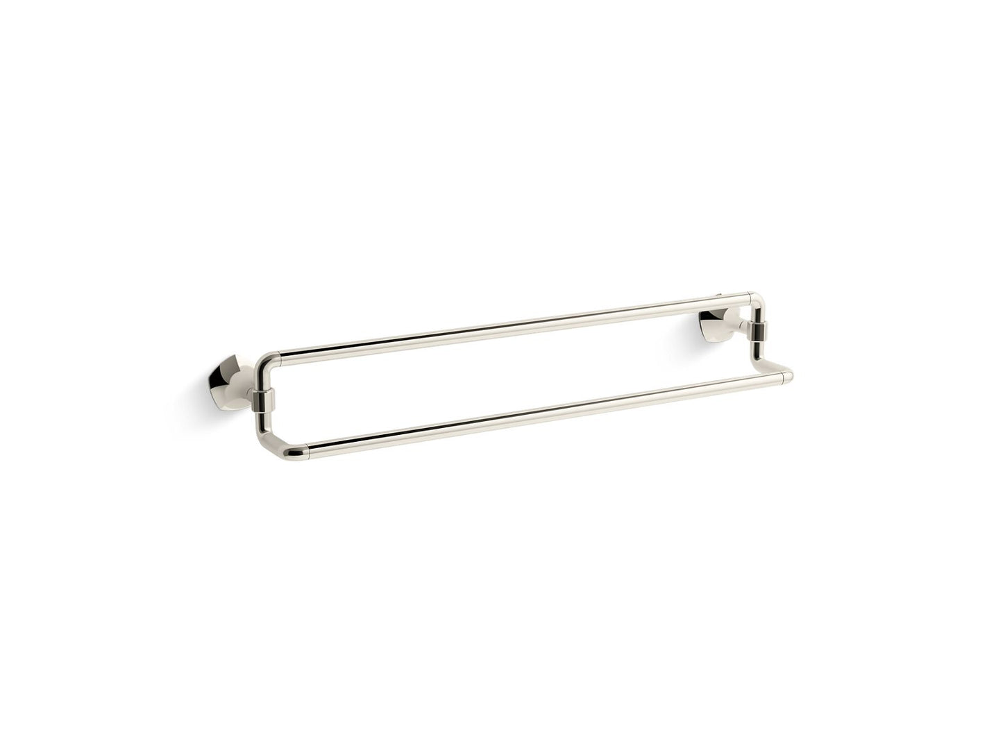 KOHLER K-27062-SN Occasion 24" Double Towel Bar In Vibrant Polished Nickel