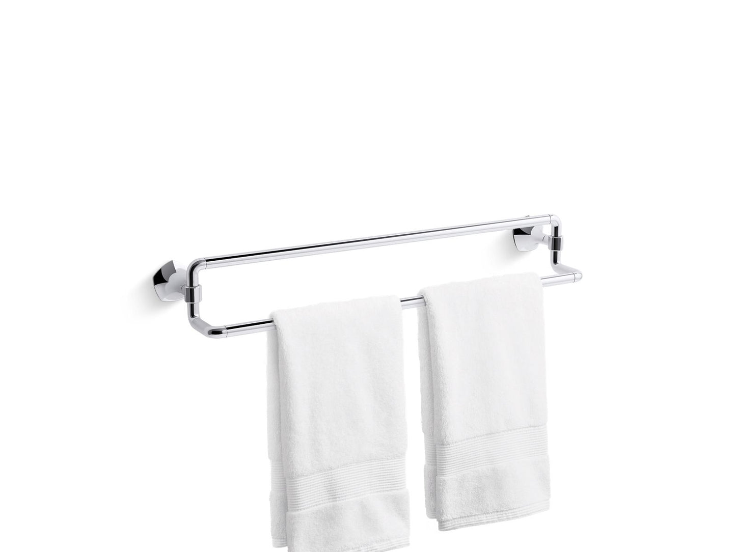 KOHLER K-27062-2MB Occasion 24" Double Towel Bar In Vibrant Brushed Moderne Brass