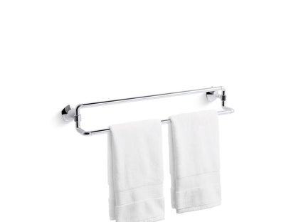 KOHLER K-27062-2MB Occasion 24" Double Towel Bar In Vibrant Brushed Moderne Brass