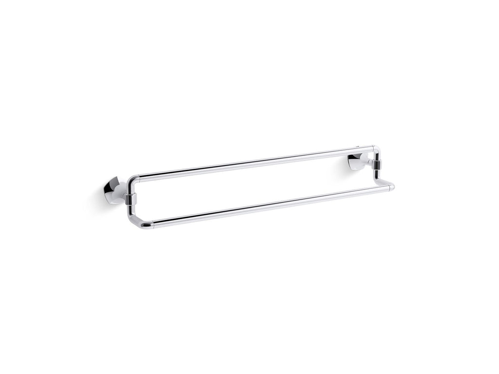 KOHLER K-27062-BL Occasion 24" Double Towel Bar - Matte Black