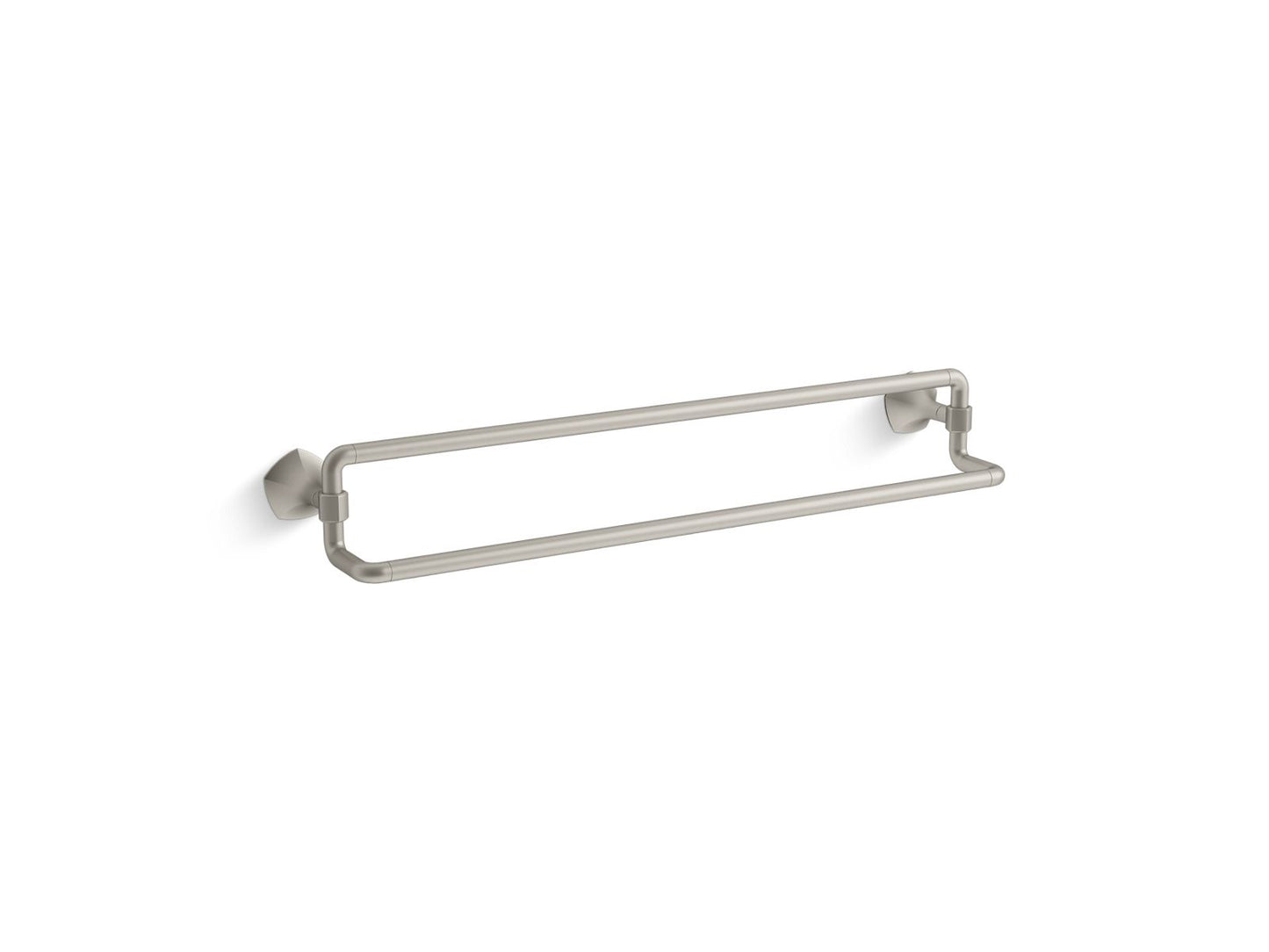 KOHLER K-27062-BN Occasion 24" Double Towel Bar In Vibrant Brushed Nickel