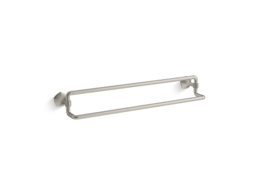 KOHLER K-27062-BN Occasion 24" Double Towel Bar In Vibrant Brushed Nickel