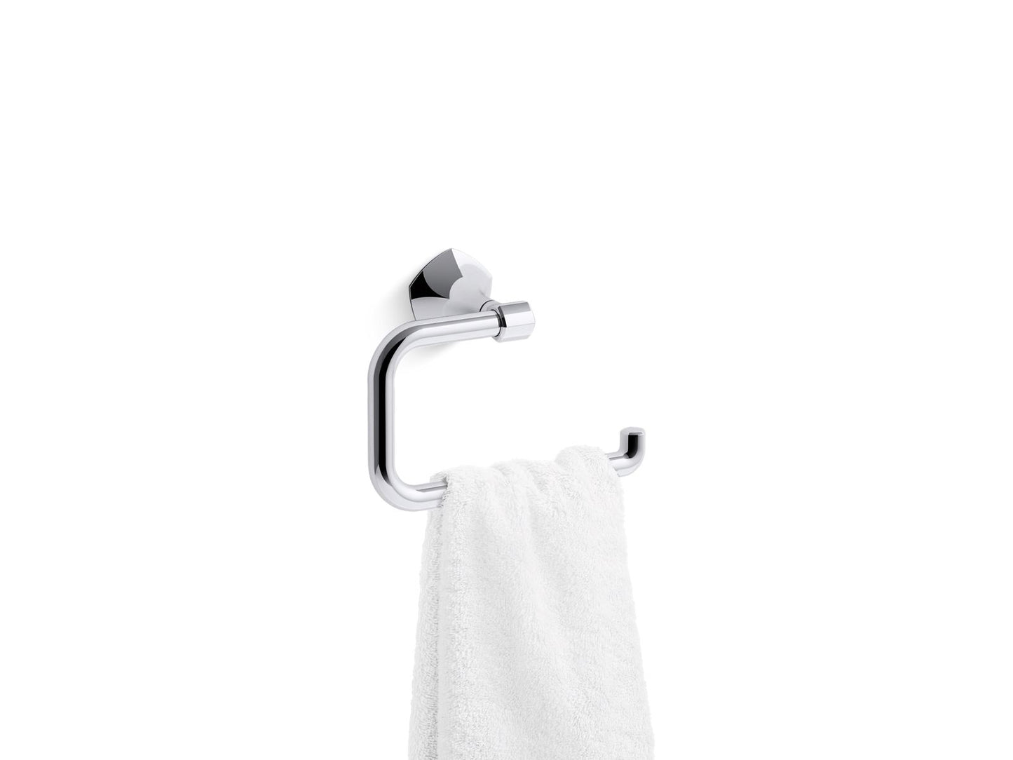 KOHLER K-27063-SN Occasion Towel Ring In Vibrant Polished Nickel