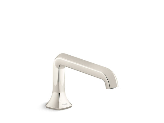 KOHLER K-27017-SN Occasion Deck-Mount Bath Spout With Straight Design In Vibrant Polished Nickel