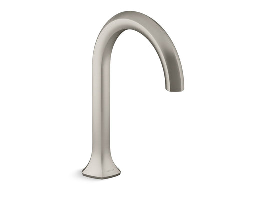 KOHLER K-27016-BN Occasion Deck-Mount Bath Spout With Cane Design In Vibrant Brushed Nickel