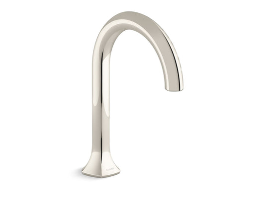 KOHLER K-27016-SN Occasion Deck-Mount Bath Spout With Cane Design In Vibrant Polished Nickel