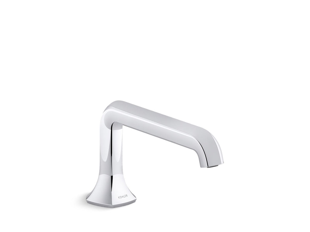 KOHLER K-27017-BN Occasion Deck-Mount Bath Spout With Straight Design - Vibrant Brushed Nickel