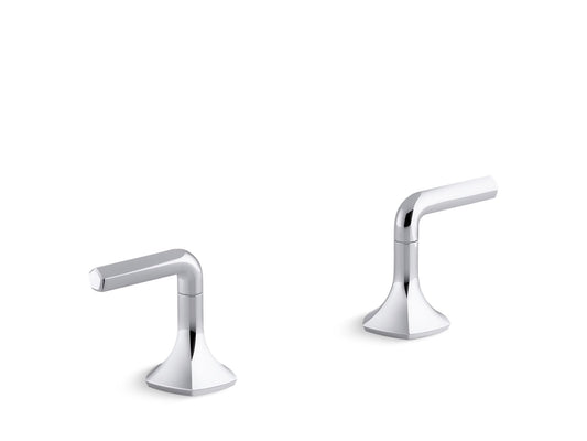 KOHLER K-27018-4-CP Occasion Deck-Mount Bath Faucet Handles With Lever Design In Polished Chrome