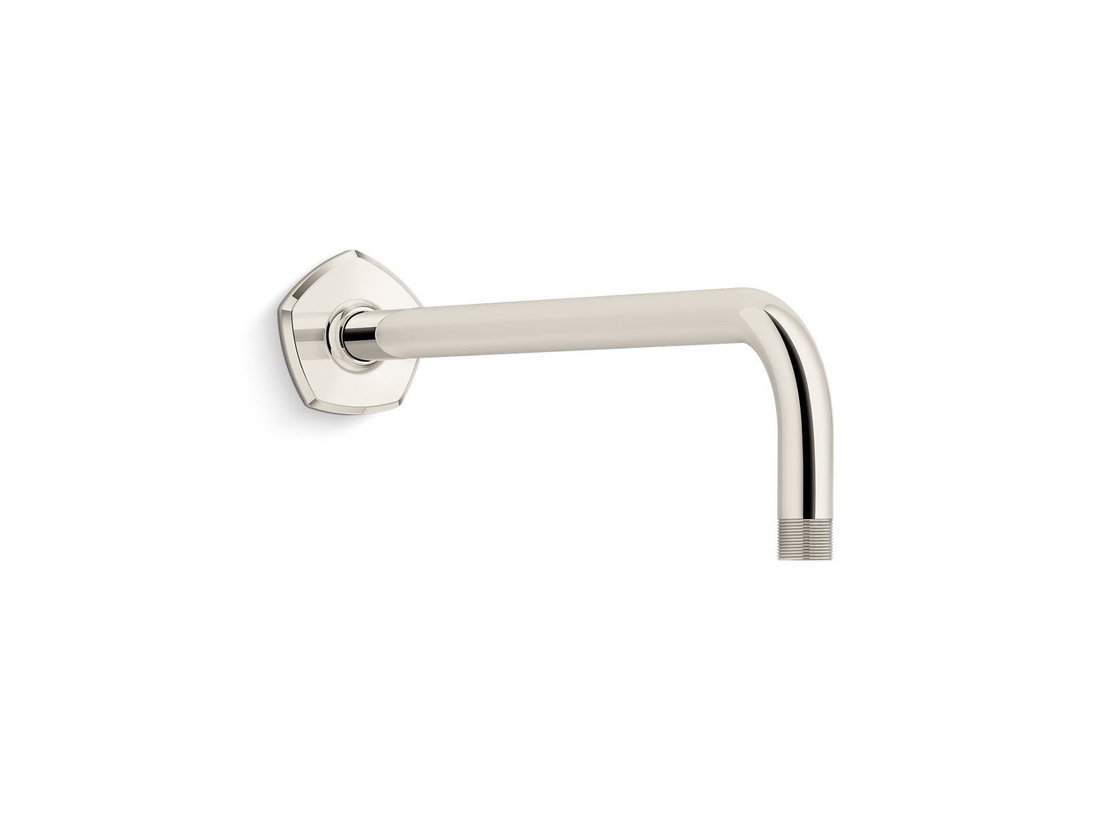 KOHLER K-27126-SN Occasion Wall-Mount Rainhead Arm And Flange - Vibrant Polished Nickel