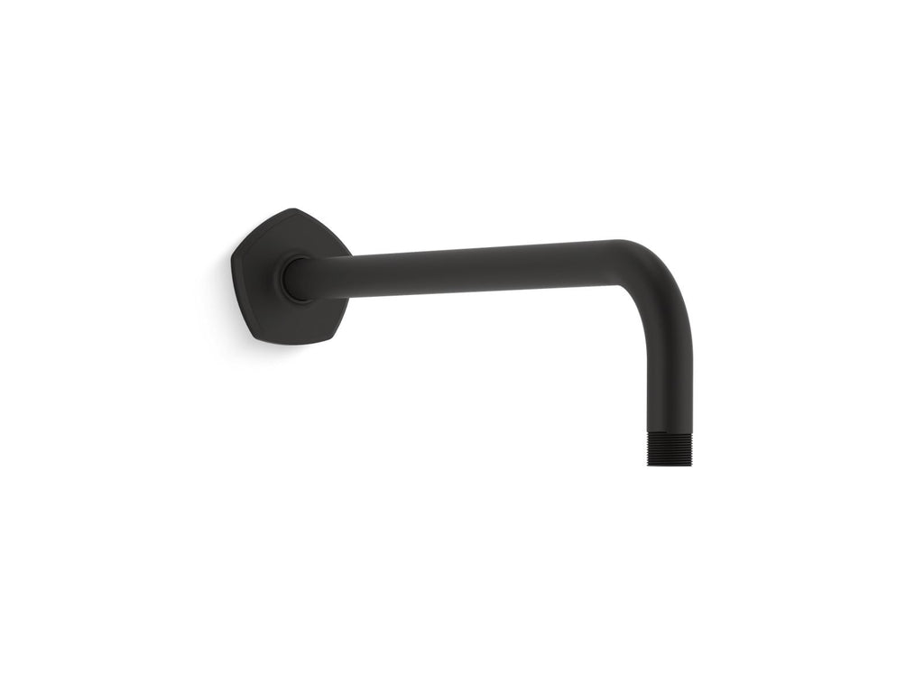 KOHLER K-27126-BL Occasion Wall-Mount Rainhead Arm And Flange - Matte Black