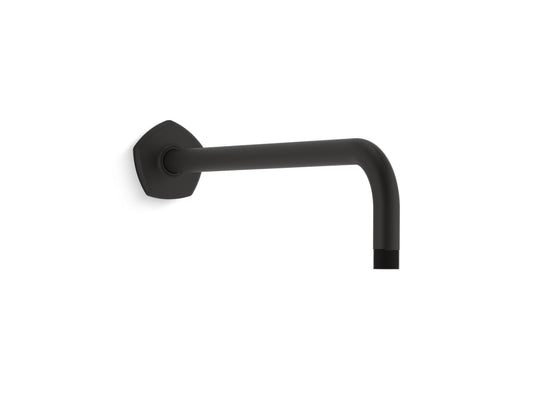KOHLER K-27126-BL Occasion Wall-mount rainhead arm and flange - Matte Black