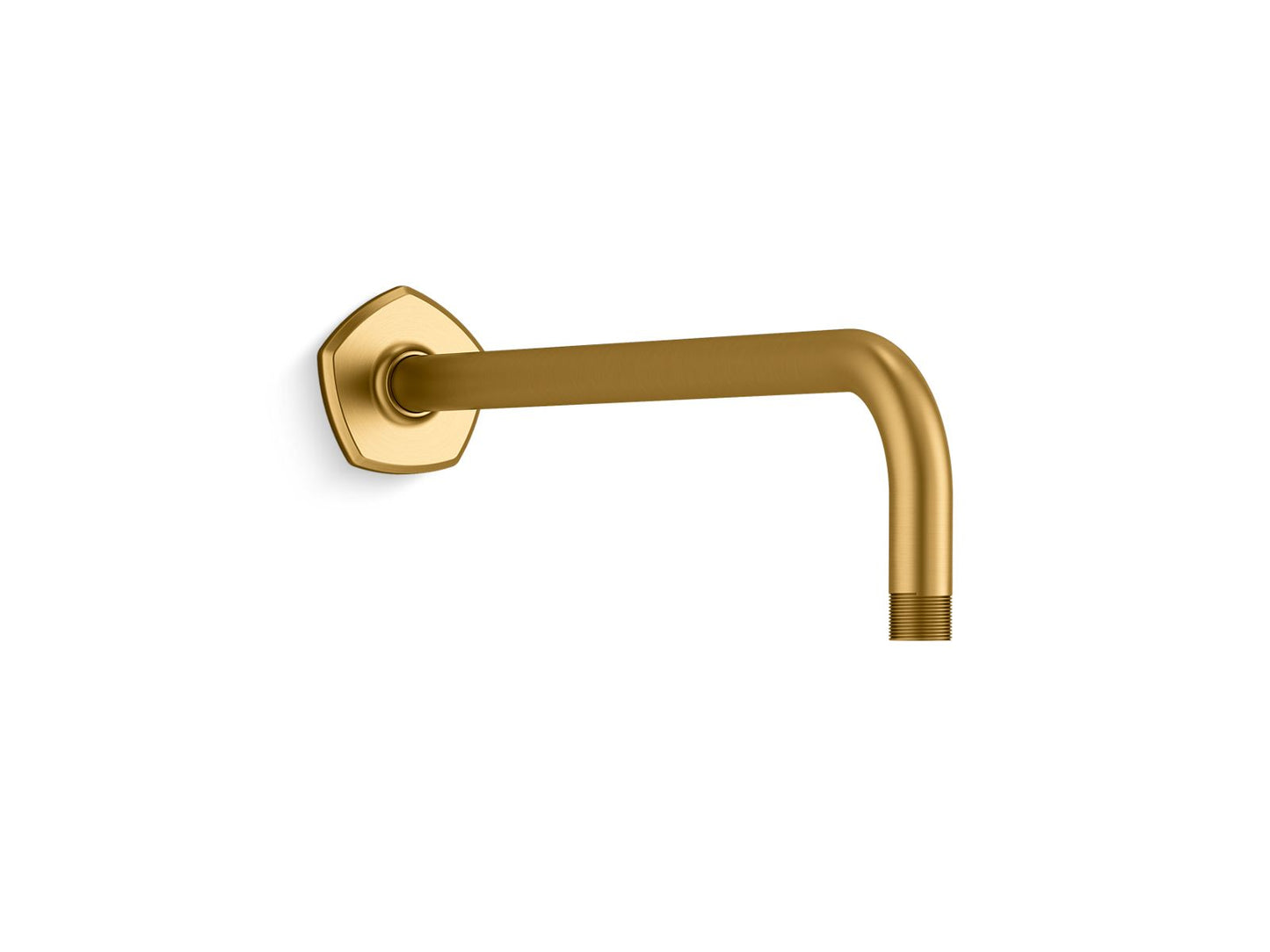 KOHLER K-27126-2MB Occasion Wall-Mount Rainhead Arm And Flange In Vibrant Brushed Moderne Brass