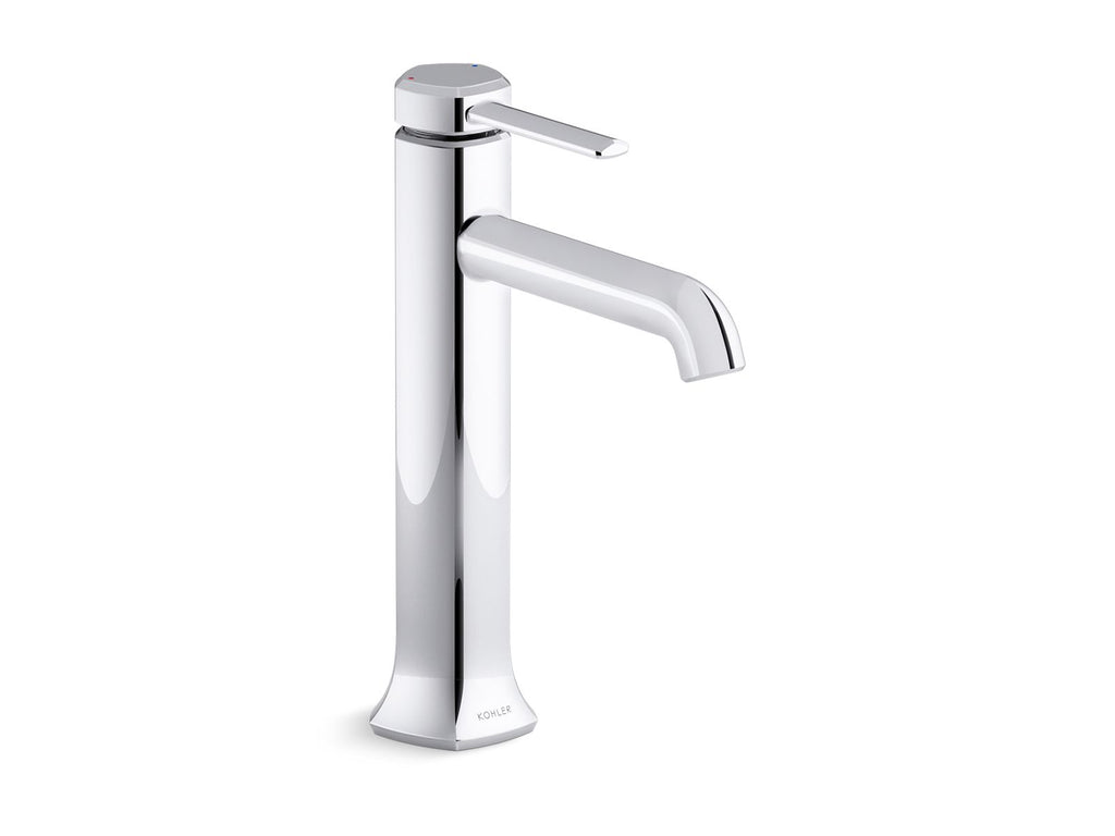 KOHLER K-27003-4-AF Occasion Tall Single-Handle Bathroom Sink Faucet, 1.2 Gpm - Vibrant French Gold
