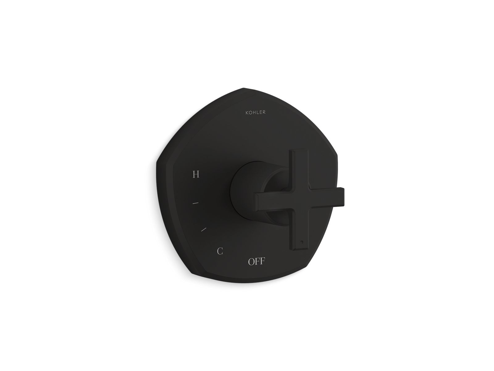 KOHLER K-TS27043-3-BL Occasion Rite-Temp Valve Trim With Cross Handle - Matte Black