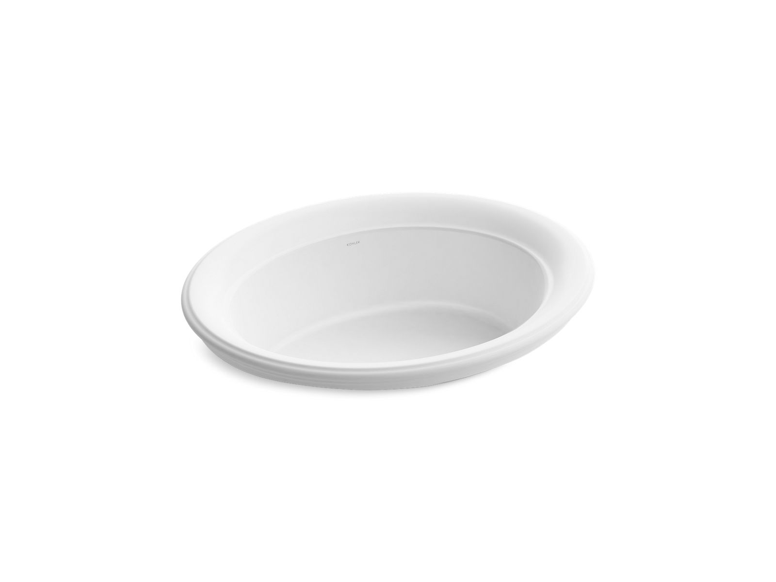KOHLER K-21780-0 Artifacts 21" Oval Drop-In Bathroom Sink - White