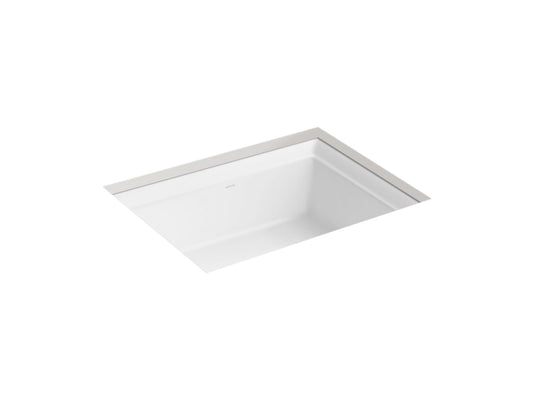 KOHLER K-21783-0 Artifacts 21-1/4" Rectangular Undermount Bathroom Sink In White