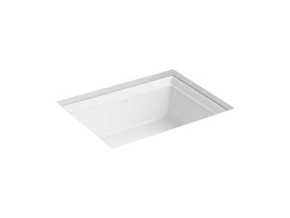 KOHLER K-21783-0 Artifacts 21-1/4" rectangular undermount bathroom sink - White