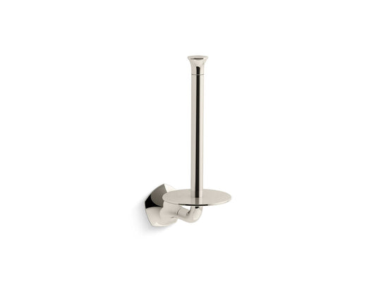 KOHLER K-27064-SN Occasion Vertical Toilet Paper Holder In Vibrant Polished Nickel