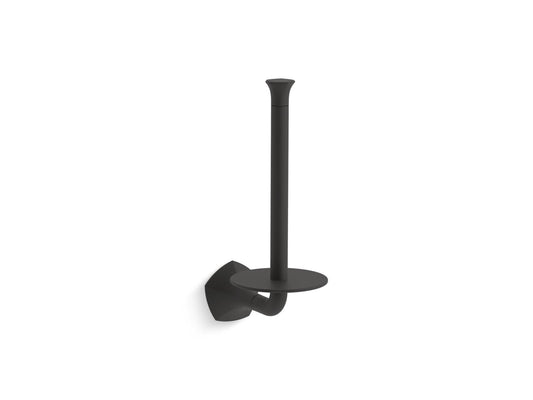 KOHLER K-27064-BL Occasion Vertical Toilet Paper Holder In Matte Black