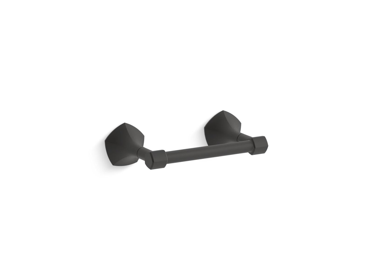 KOHLER K-27065-BL Occasion Pivoting Toilet Paper Holder In Matte Black