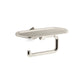 KOHLER K-27128-SN Occasion Toilet Paper Holder With Tray In Vibrant Polished Nickel