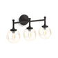 KOHLER K-31763-SC03-BLL Bellera Three-Light Sconce In Matte Black