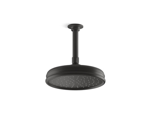 KOHLER K-13692-BL 8" Single-Function Rainhead, 2.5 Gpm In Matte Black